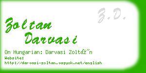 zoltan darvasi business card